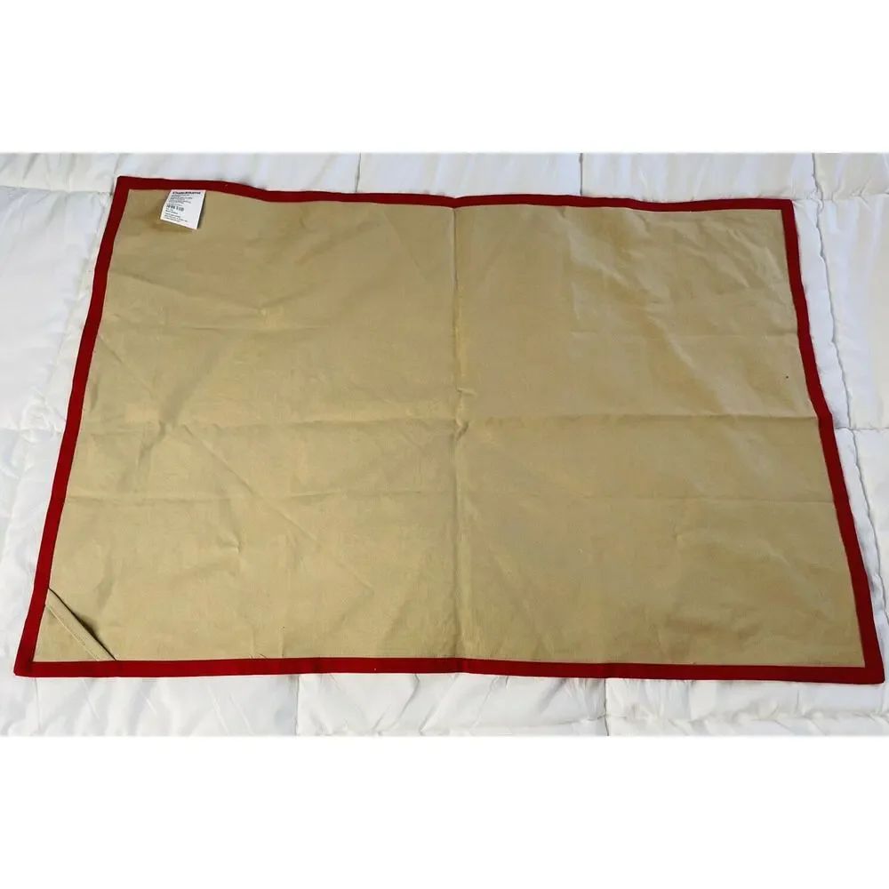 Crate & Barrel Christmas Snowflake Edge Dish Towels 20x30 Bundle Set Of 2